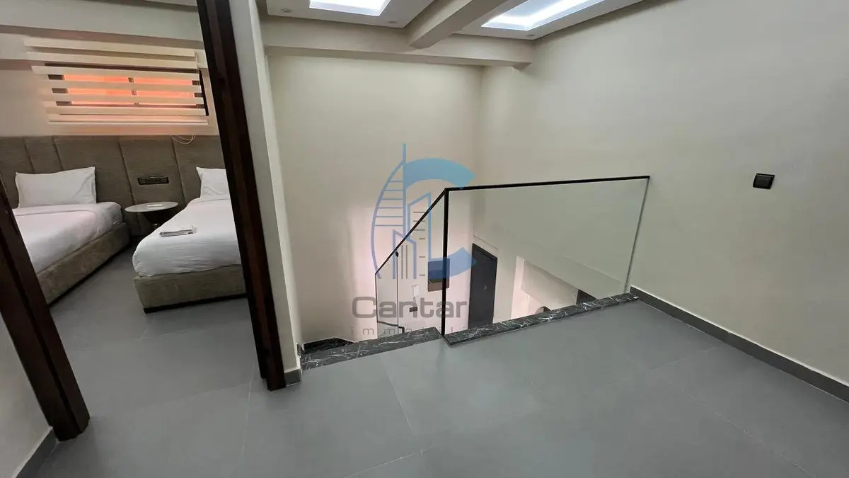 FURNISHED 3 BEDROOM DUPLEX APARTMENT WITH TERRACE ON THE GROUND FLOOR FOR RENT - VICTOR HUGO MARRAKECH - detail.photo 3