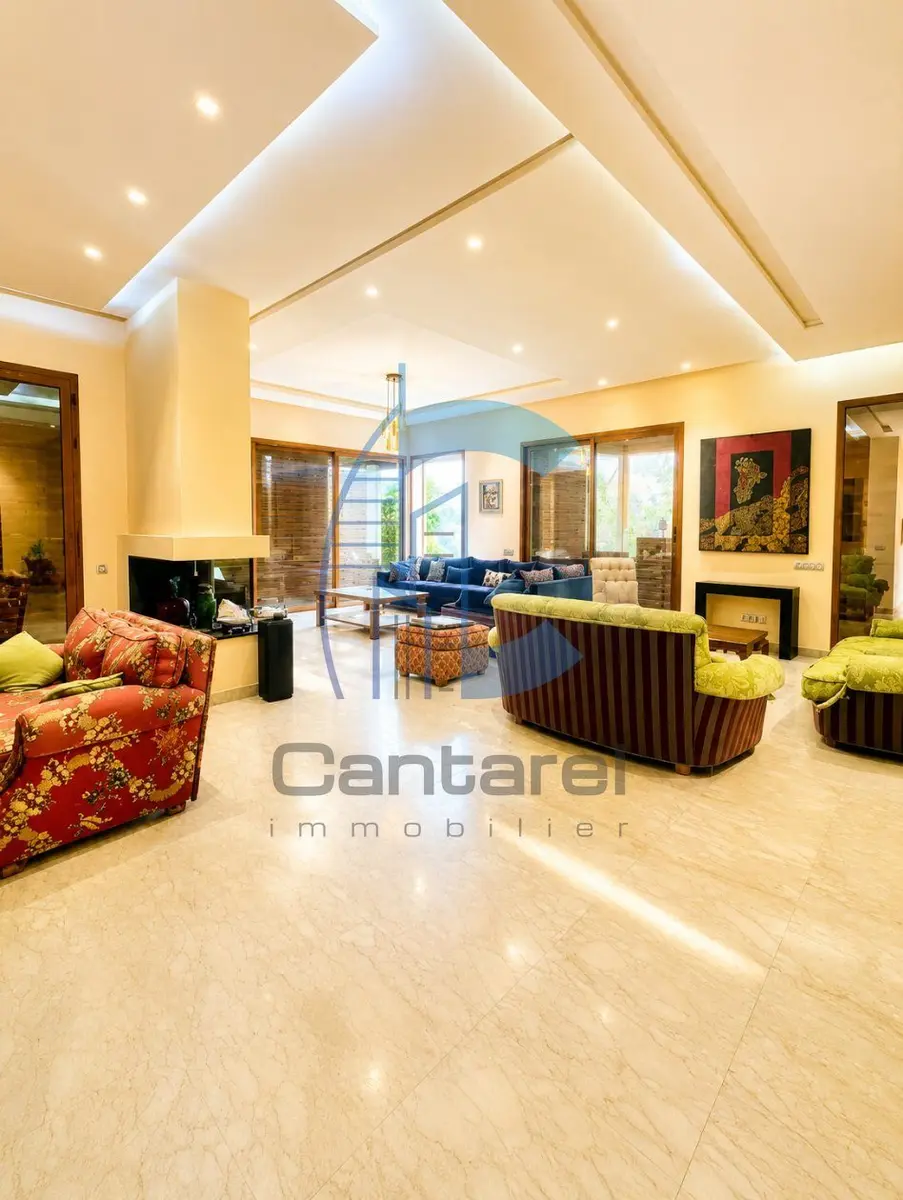 Villa à la location à Dar Bouazza dans résidence sécurisée avec piscine et jardin - Photo 4
