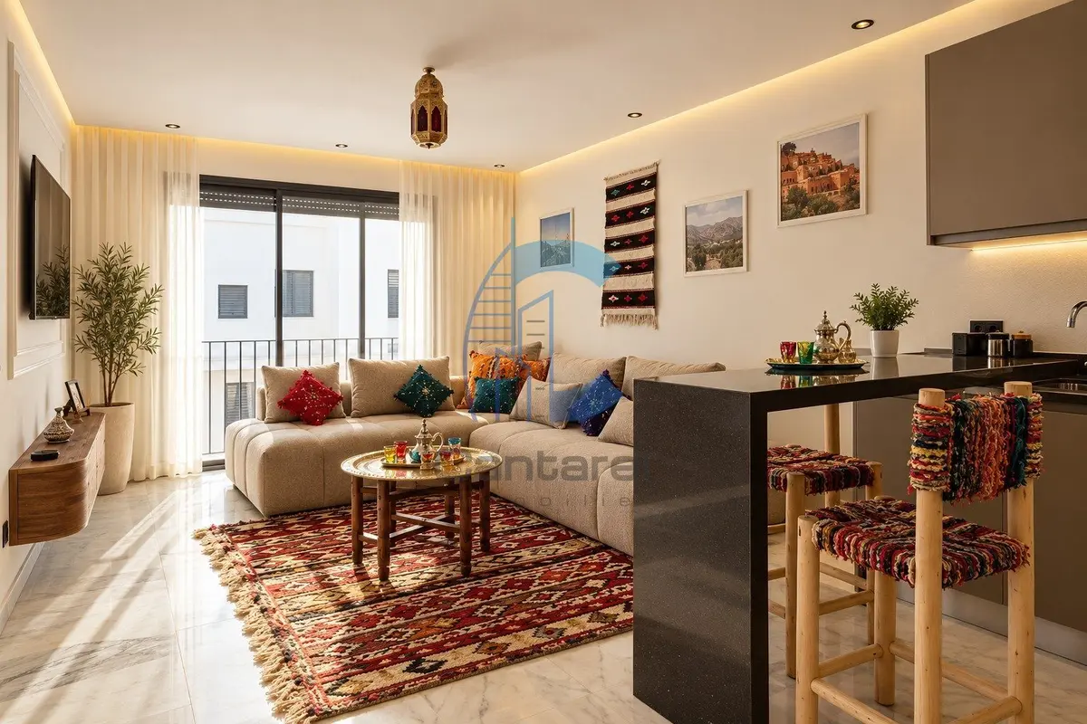 Appartement studio meublé 48 m² avec piscine à Socrate Casablanca - صورة 7