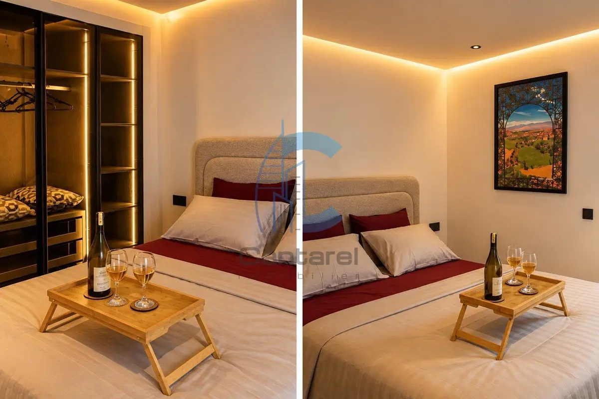 Appartement studio meublé 48 m² avec piscine à Socrate Casablanca - صورة 9
