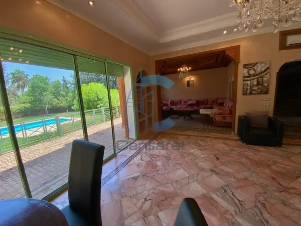 Villa à la location au Golf de Benslimane avec piscine et jardin