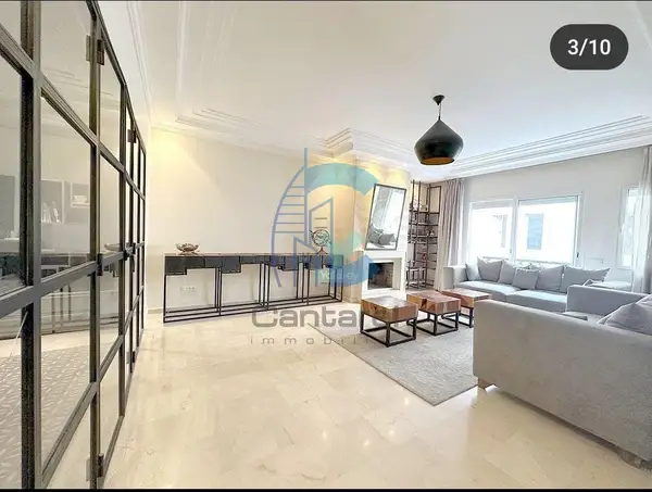 Appartement 149 m² semi-meublé à Racine Casablanca avec balcon et parking - Photo 2