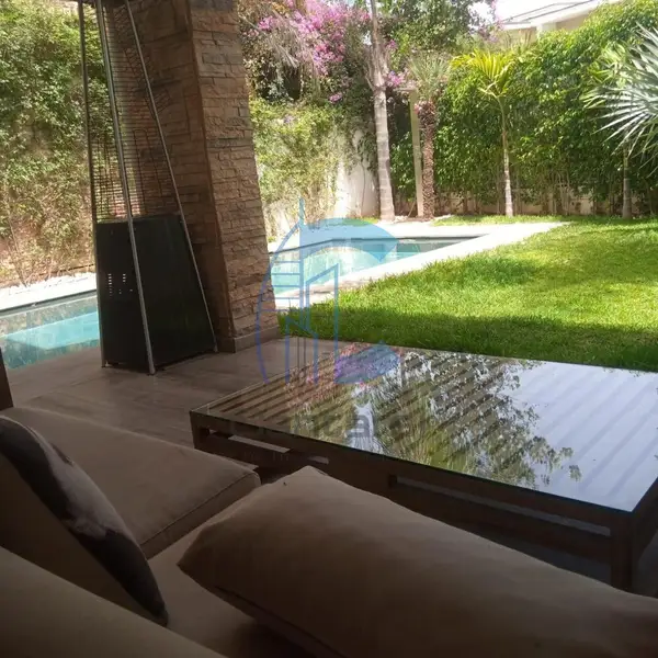 Villa for rent in Bouskoura Ville, 4 bedrooms, swimming pool and terrace - Photo 12