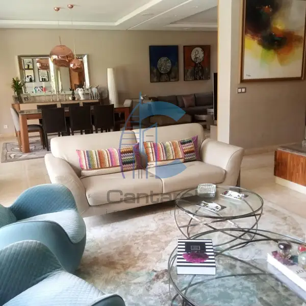 Villa for rent in Bouskoura Ville, 4 bedrooms, swimming pool and terrace - Photo 5