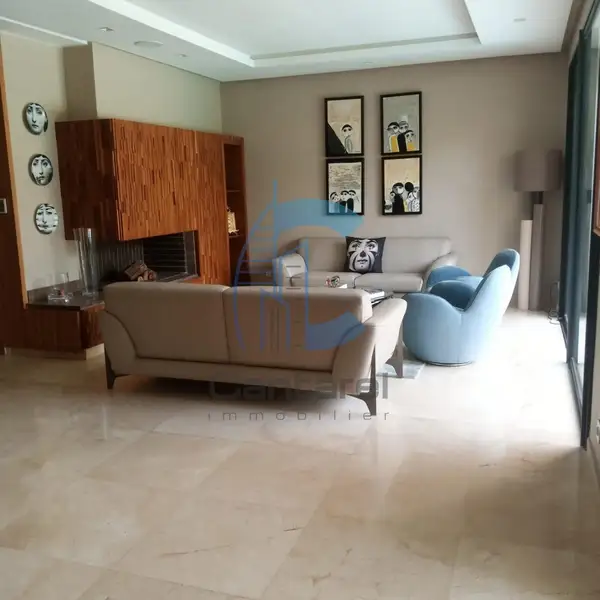 Villa for rent in Bouskoura Ville, 4 bedrooms, swimming pool and terrace - Photo 9