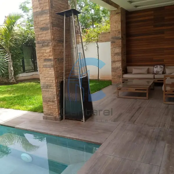 Villa for rent in Bouskoura Ville, 4 bedrooms, swimming pool and terrace - Photo 13