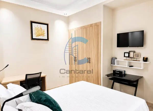 Appartement meublé 55 m² à Maârif Extension, terrasse et parking inclus - Photo 5